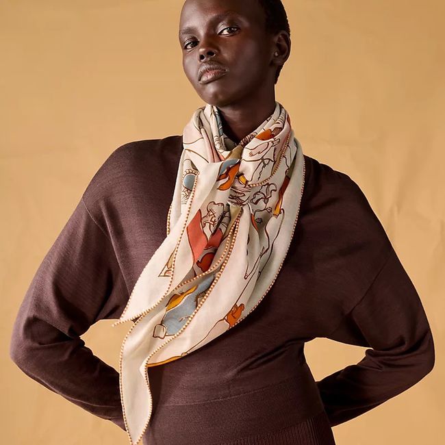 Hermes cashmere scarf H251527-4
