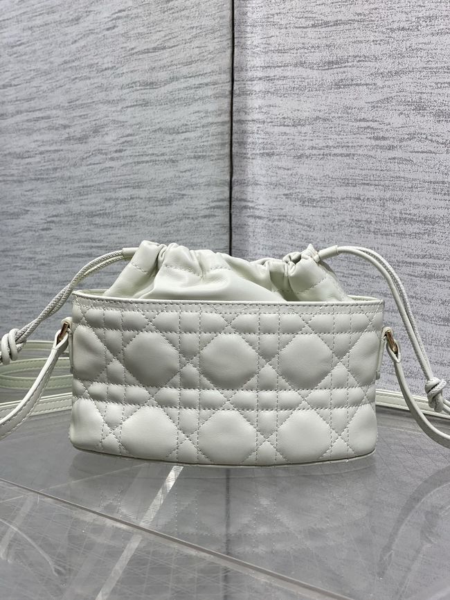 Dior Adiorable Mini Bucket Bag Cannage Lambskin S2426 Cream Dior Adiorable Mini Bucket Bag Cannage Lambskin S2426 Cream
