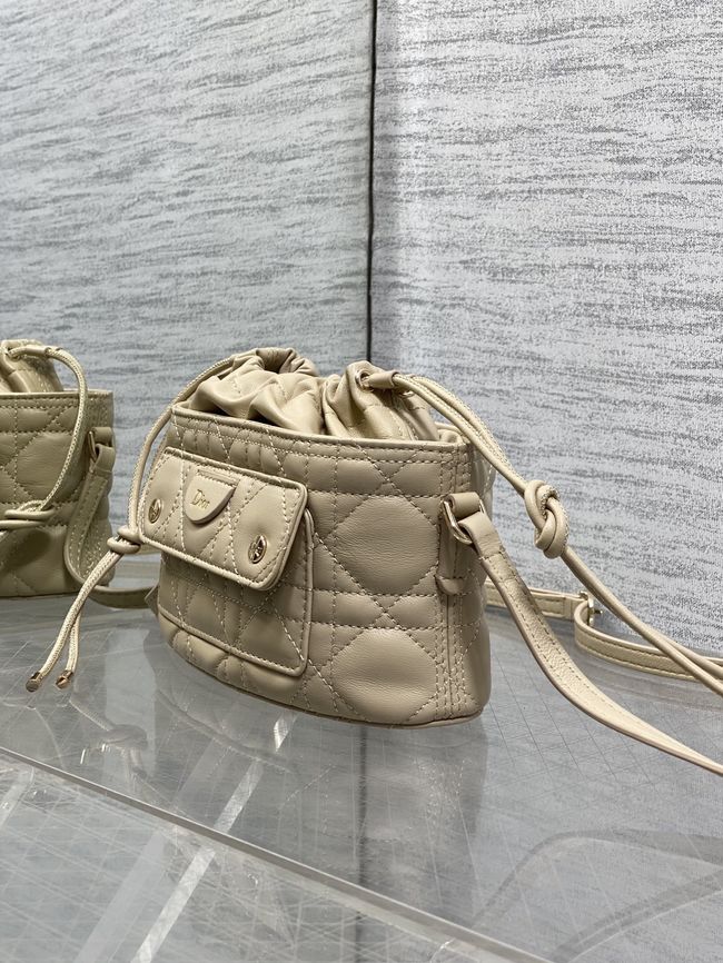 Dior Adiorable Mini Bucket Bag Cannage Lambskin S2426 Trench Dior Adiorable Mini Bucket Bag Cannage Lambskin S2426 Trench