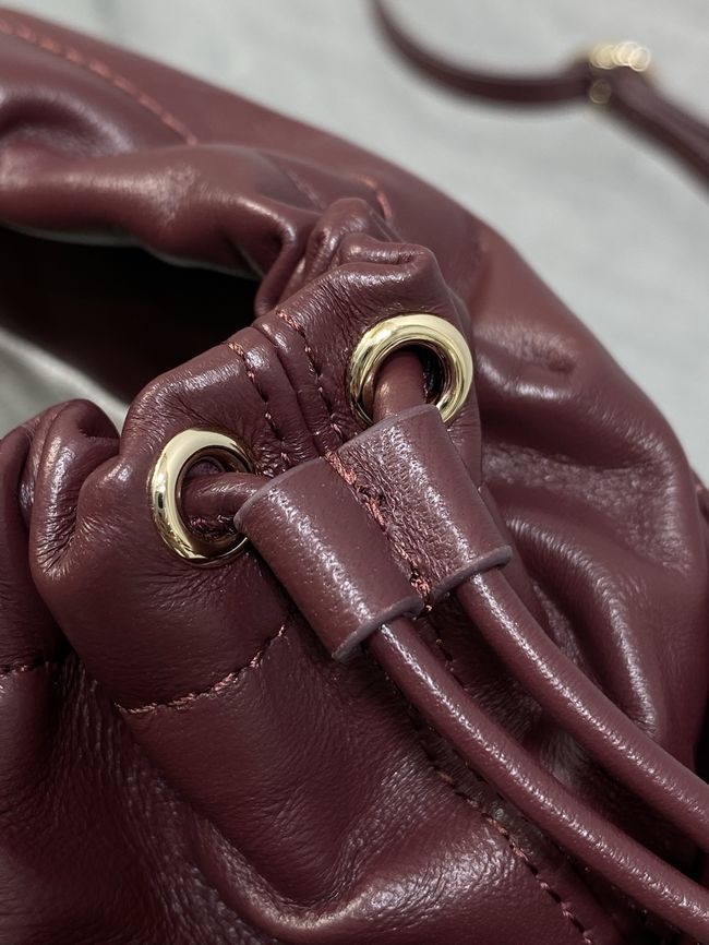 Dior Adiorable Mini Bucket Bag Cannage Lambskin S2426 burgundy Dior Adiorable Mini Bucket Bag Cannage Lambskin S2426 burgundy