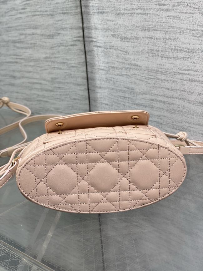 Dior Adiorable Mini Bucket Bag Cannage Lambskin S2426 pink Dior Adiorable Mini Bucket Bag Cannage Lambskin S2426 pink