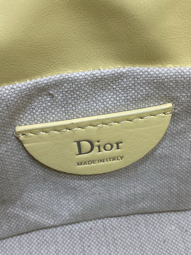 Dior Adiorable Mini Bucket Bag Cannage Lambskin S2426 yellow Dior Adiorable Mini Bucket Bag Cannage Lambskin S2426 yellow