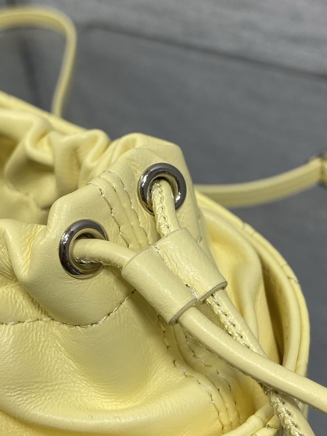 Dior Adiorable Mini Bucket Bag Cannage Lambskin S2426 yellow Dior Adiorable Mini Bucket Bag Cannage Lambskin S2426 yellow