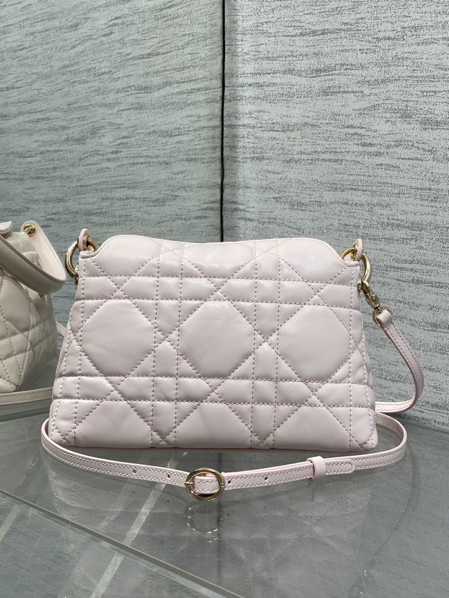 Dior Adiorable Top Handle Mini Bag Macrocannage Lambskin S1713OGY Ballet Pink