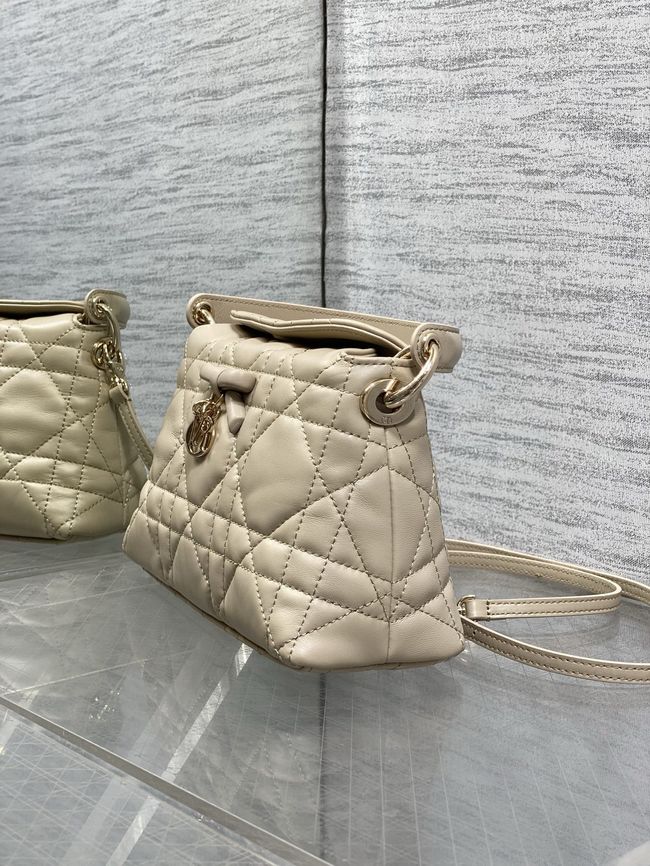 Dior Adiorable Top Handle Mini Bag Macrocannage Lambskin S1713OGY Cream Dior Adiorable Top Handle Mini Bag Macrocannage Lambskin S1713OGY Cream