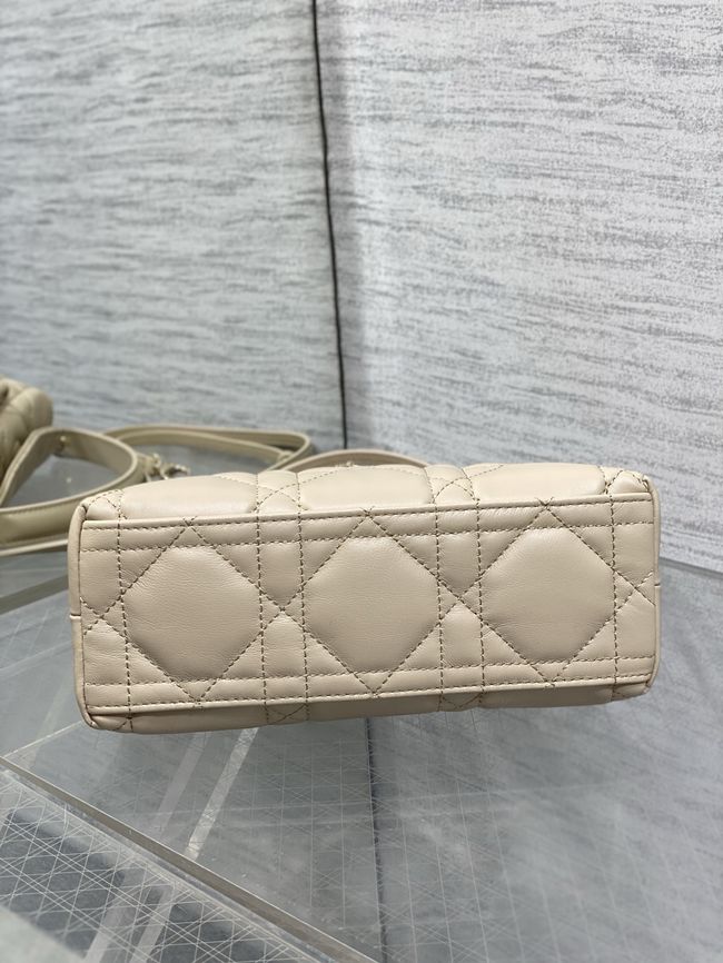 Dior Adiorable Top Handle Mini Bag Macrocannage Lambskin S1713OGY Cream Dior Adiorable Top Handle Mini Bag Macrocannage Lambskin S1713OGY Cream