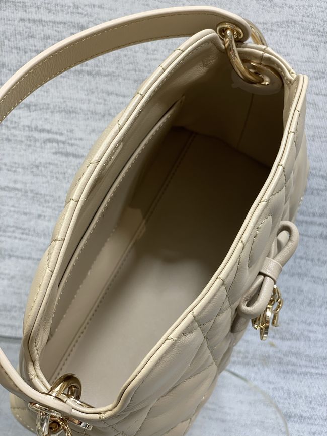 Dior Adiorable Top Handle Mini Bag Macrocannage Lambskin S1713OGY Cream Dior Adiorable Top Handle Mini Bag Macrocannage Lambskin S1713OGY Cream