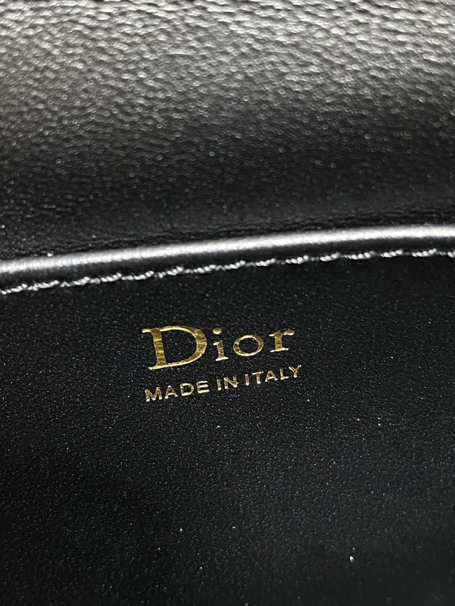Dior Adiorable Top Handle Mini Bag Macrocannage Lambskin S1713OGY black Dior Adiorable Top Handle Mini Bag Macrocannage Lambskin S1713OGY black