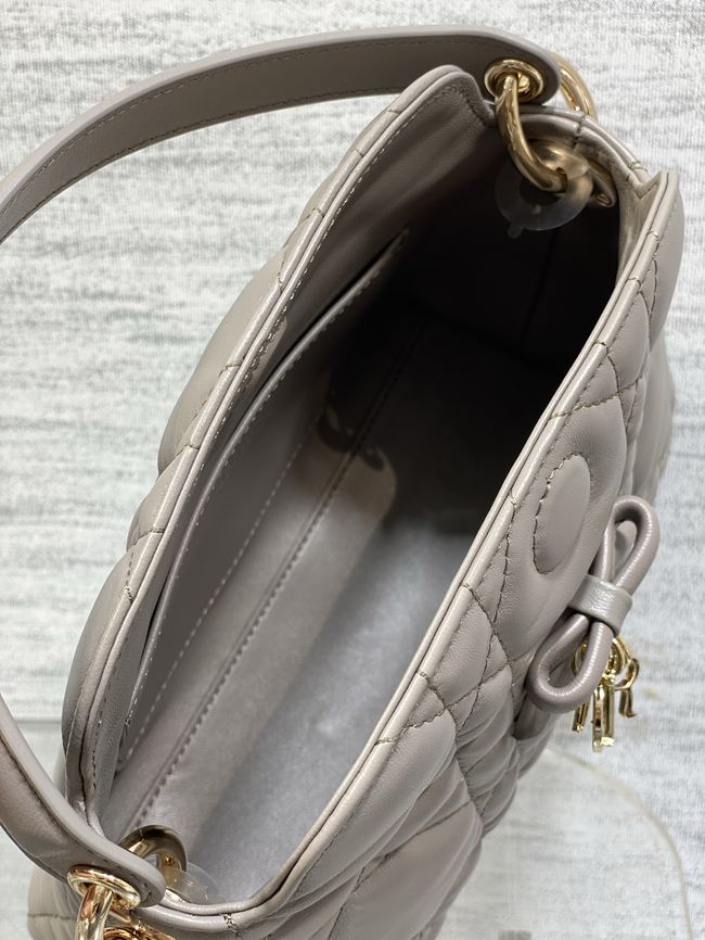 Dior Adiorable Top Handle Mini Bag Macrocannage Lambskin S1713OGY dark gray Dior Adiorable Top Handle Mini Bag Macrocannage Lambskin S1713OGY dark gray