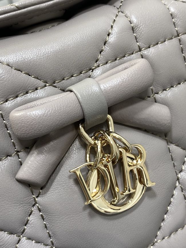 Dior Adiorable Top Handle Mini Bag Macrocannage Lambskin S1713OGY dark gray Dior Adiorable Top Handle Mini Bag Macrocannage Lambskin S1713OGY dark gray