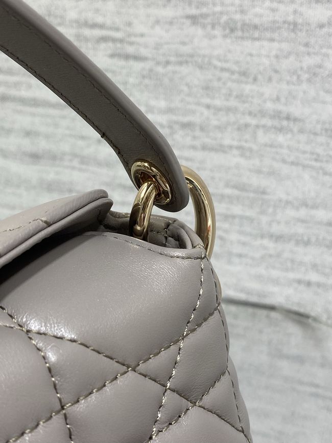 Dior Adiorable Top Handle Mini Bag Macrocannage Lambskin S1713OGY dark gray Dior Adiorable Top Handle Mini Bag Macrocannage Lambskin S1713OGY dark gray