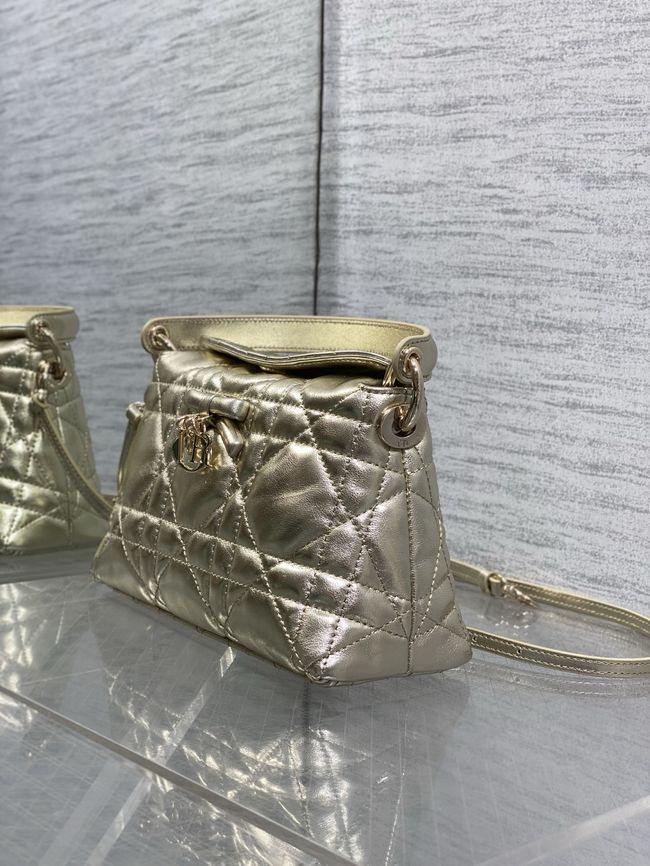 Dior Adiorable Top Handle Mini Bag Macrocannage Lambskin S1713OGY gold Dior Adiorable Top Handle Mini Bag Macrocannage Lambskin S1713OGY gold