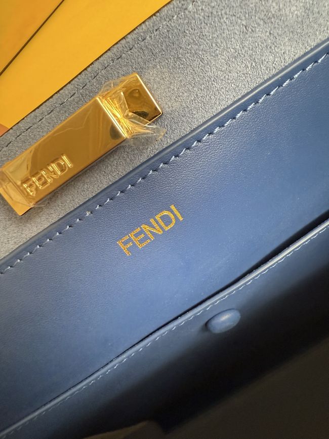 FENDI Way Large leather bag 8BN369 gray