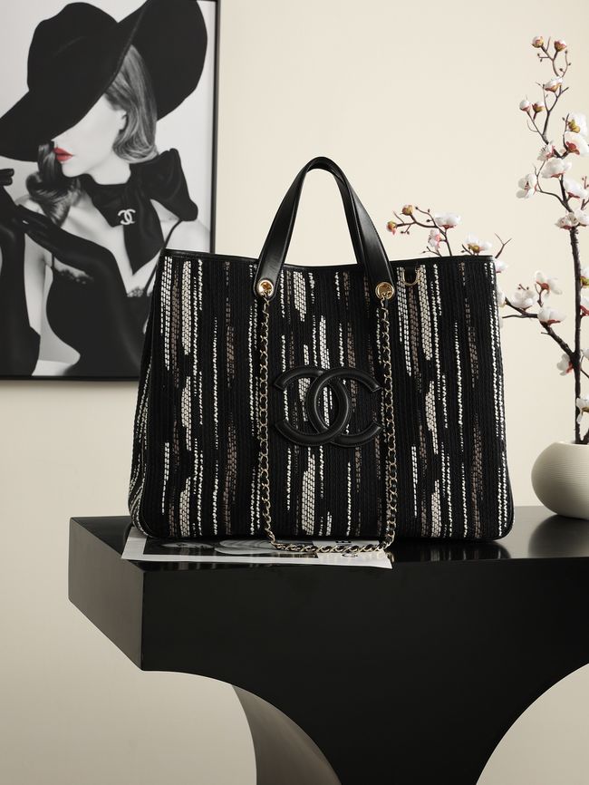 Chanel Large Shopping Bag AS6201 black