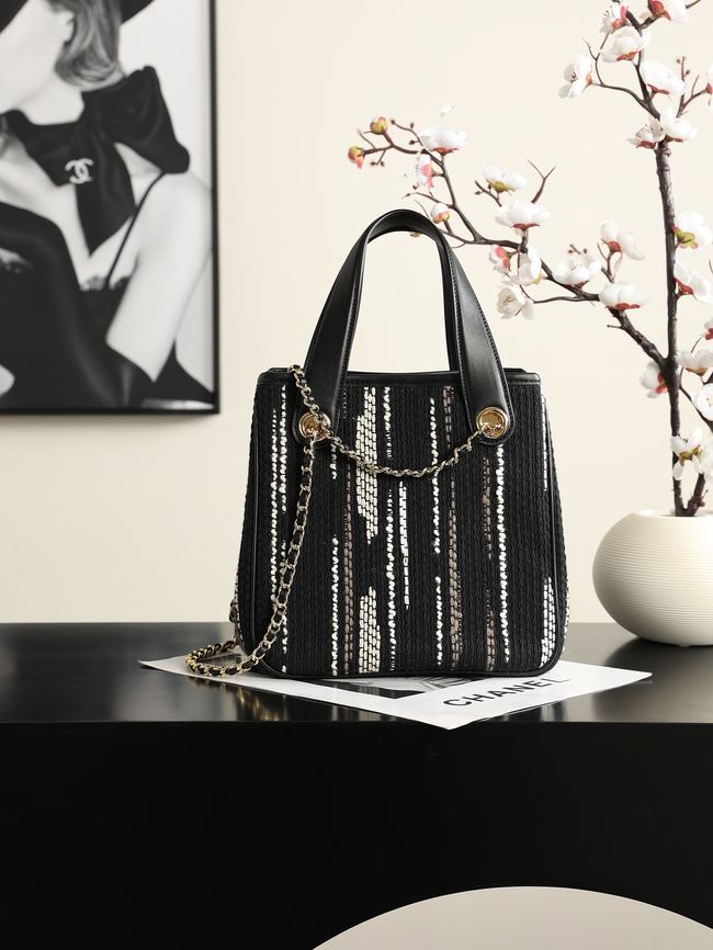 Chanel Mini Shopping Bag AS6199 black