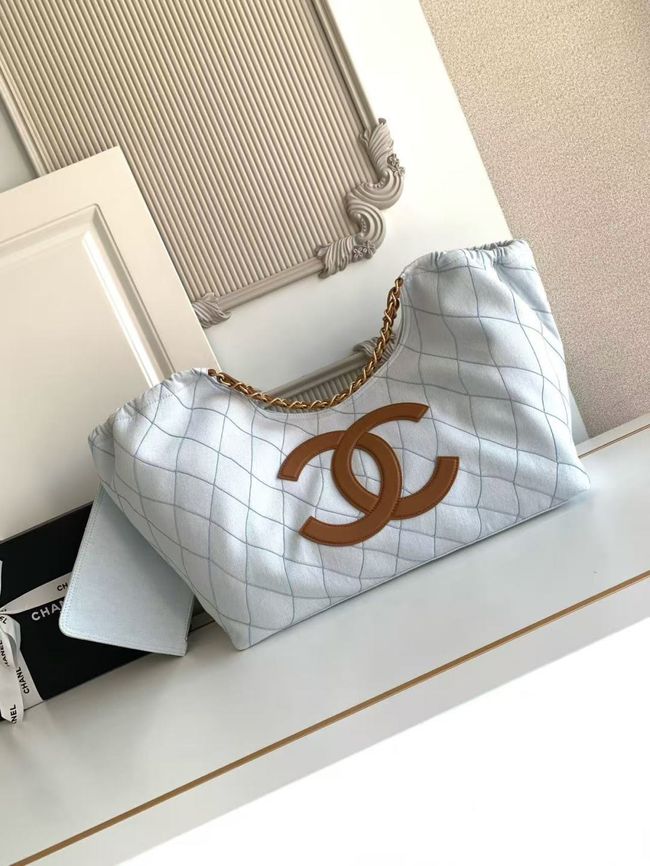 Chanel Shopping Bag AS6475 sky Blue