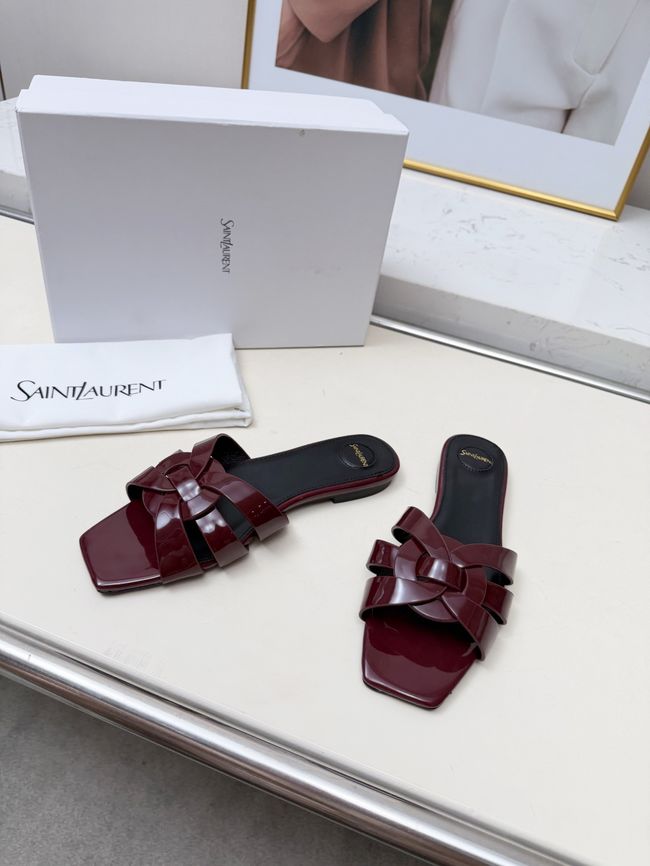 Saint Laurent tribute SANDALS in smooth leather 875936-4