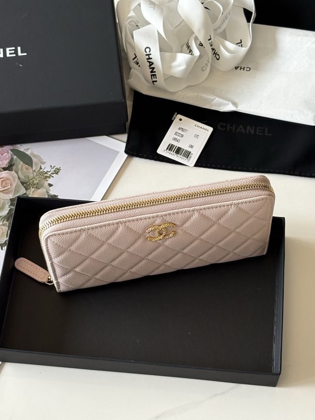 Chanel Classic Zipped Wallet AP5077 pink