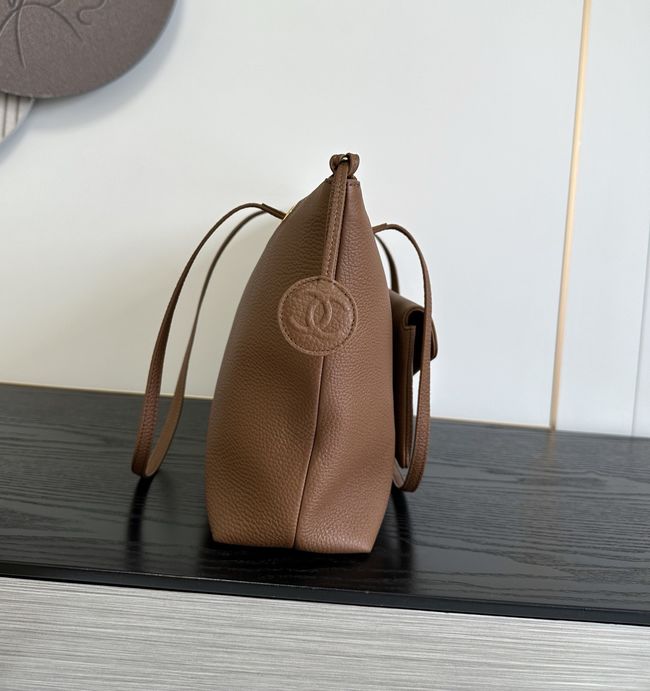 Chanel Shopping Bag Grained Calfskin AS6483 brown Chanel Shopping Bag Grained Calfskin AS6483 brown