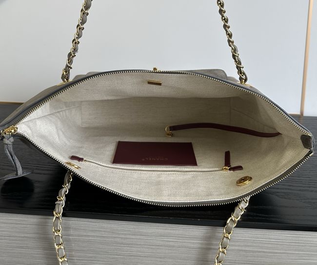 Chanel Shopping Bag Suede AS6483 gary