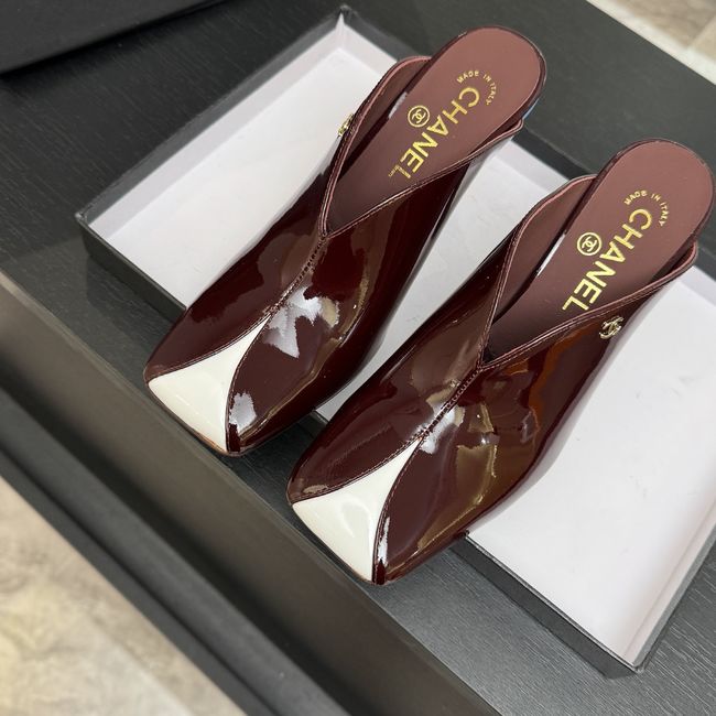 Chanel Mules Patent Calfskin G47606-4