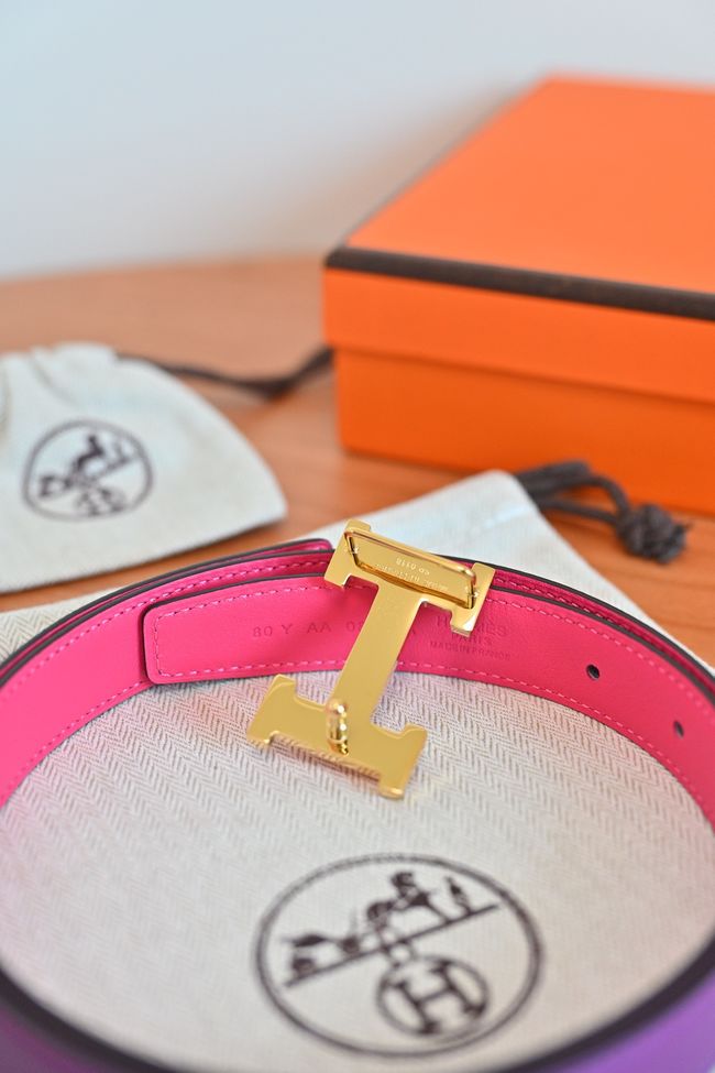Hermes Constance buckle & double-sided leather belt 24mm H07457-8