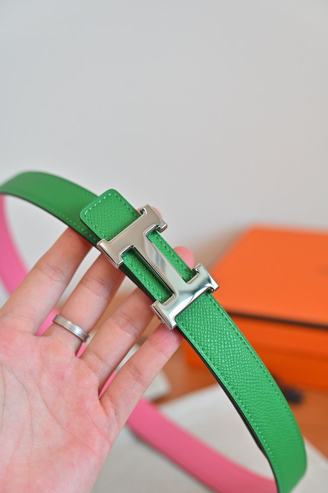 Hermes Constance buckle & double-sided leather belt 24mm H07457-9