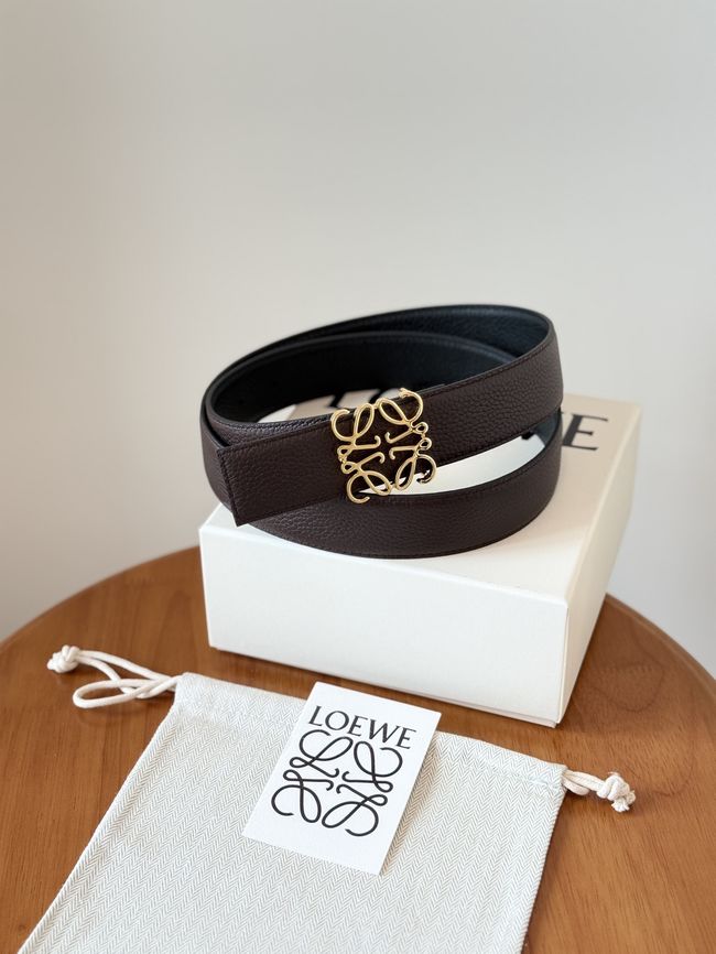 Loewe Cowhide Double-Sided Anagram Belt 35MM 26X03-1
