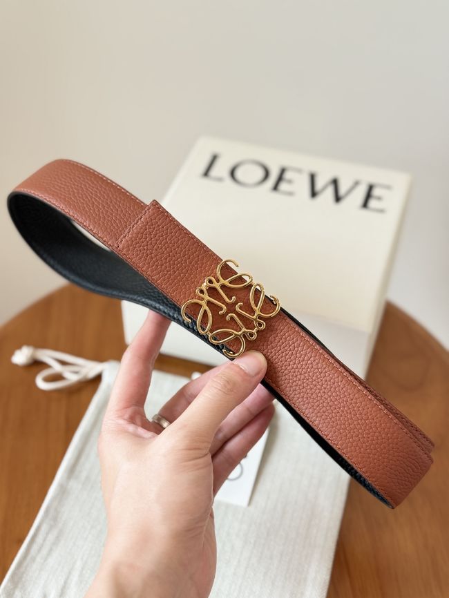 Loewe Cowhide Double-Sided Anagram Belt 35MM 26X03-3