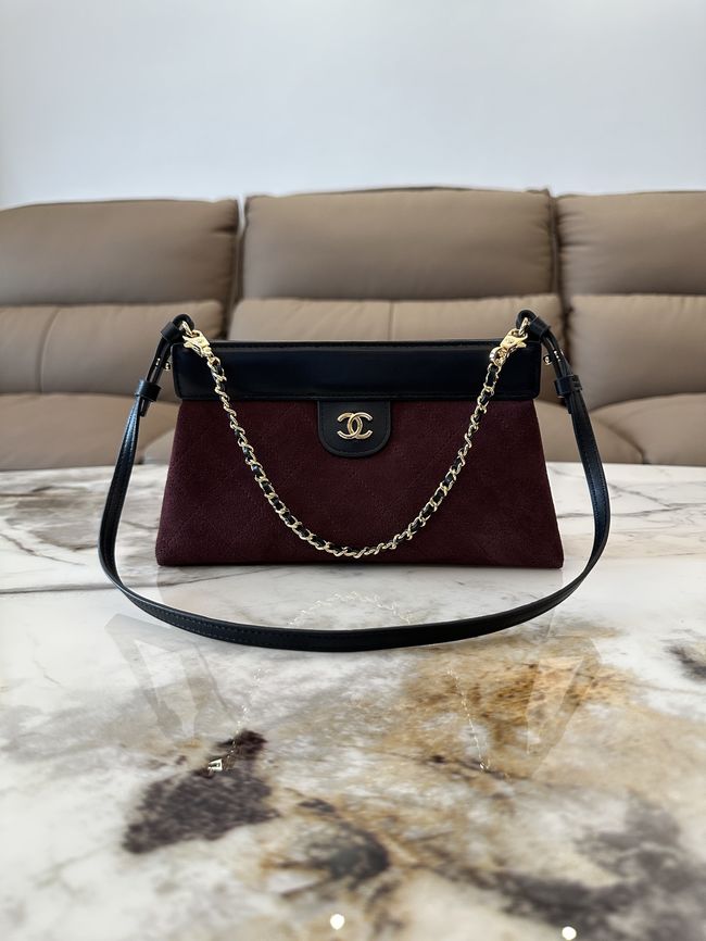 Chanel Clutch with Chain AP5540 Burgundy