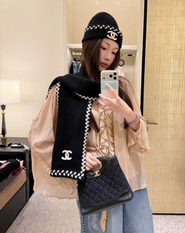 Chanel Cashmere Scarf&Hat AAC073-1