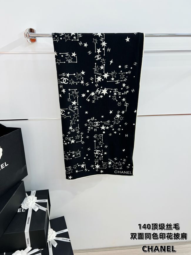 Chanel Wool and Silk Shawl AAC493-2 Chanel Wool and Silk Shawl AAC493-2