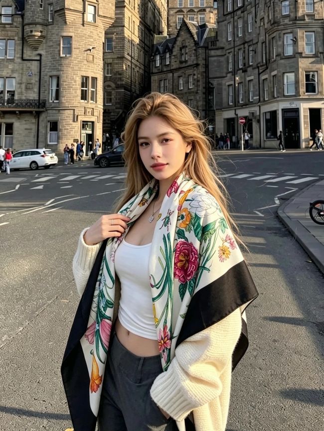 Gucci Wool and Silk Shawl A008HK-2