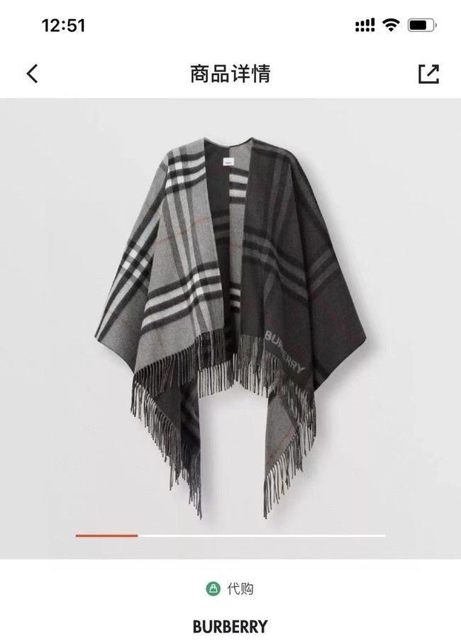 Burberry Cashmere cape BU0032-1 Burberry Cashmere cape BU0032-1