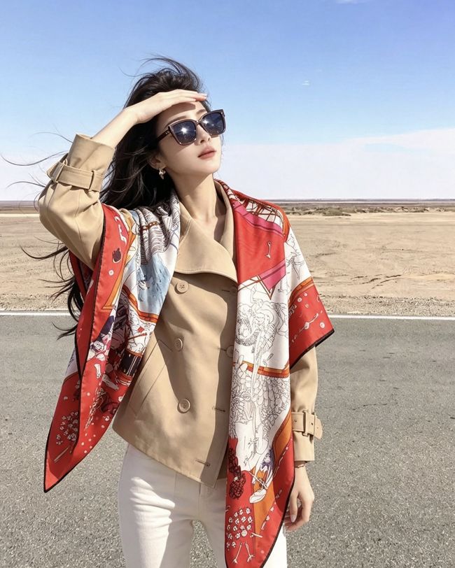 Hermes cashmere Shawl H36123-1