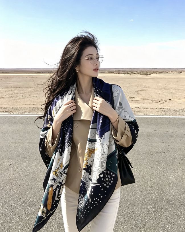 Hermes cashmere Shawl H36123-4