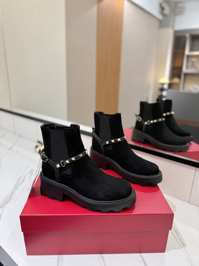 Valentino LOGO cowhide ankle boots S0MT5-4