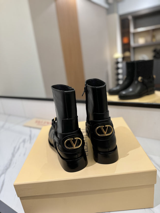 Valentino LOGO cowhide ankle boots S0QN8-4