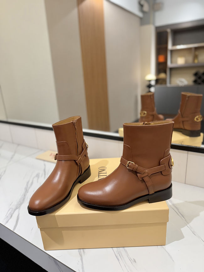 Valentino LOGO cowhide ankle boots S0QN8-5