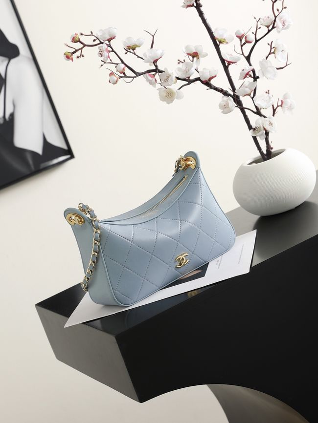 CHANEL Hobo Bag AS6640 blue CHANEL Hobo Bag AS6640 blue