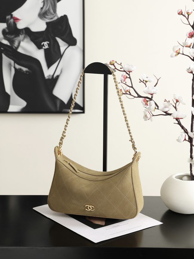CHANEL Hobo Bag Suede AS6640 apricot CHANEL Hobo Bag Suede AS6640 apricot