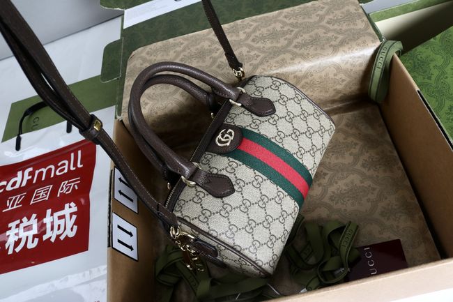 Gucci Ophidia small boston bag 841294 brown