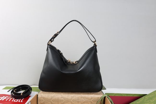 Gucci Starlet large shoulder bag soft leather A00CI2 black