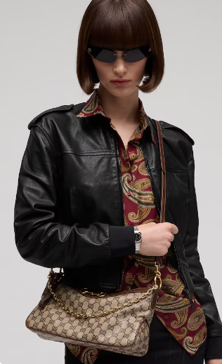 Gucci Starlet medium shoulder bag A00CI1 brown
