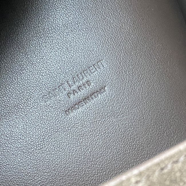 Saint Laurent LE 5 A 7 supple LARGE in suede 850545 ARABICA Saint Laurent LE 5 A 7 supple LARGE in suede 850545 ARABICA