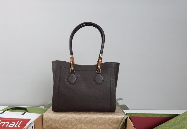 Gucci Bamboo Tote medium bag A005YB Dark brown