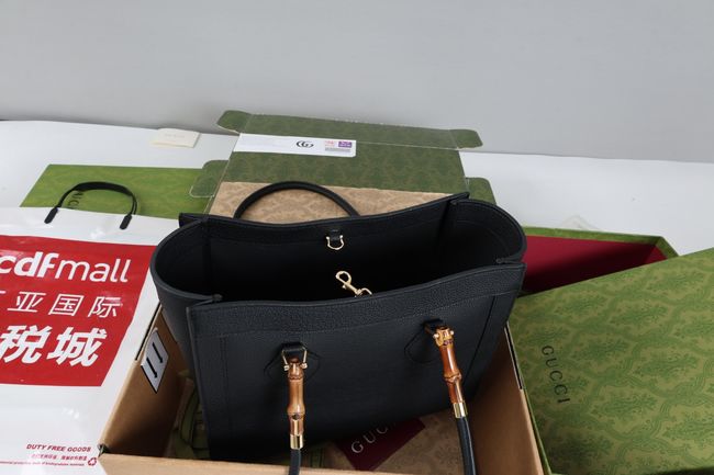Gucci Bamboo Tote medium bag A005YB black
