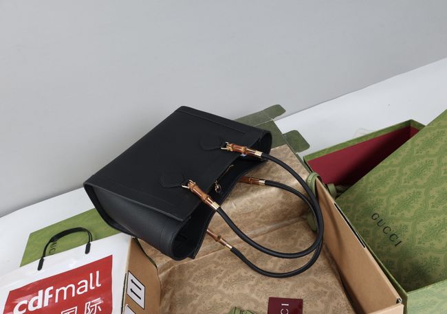 Gucci Bamboo Tote medium bag A005YB black