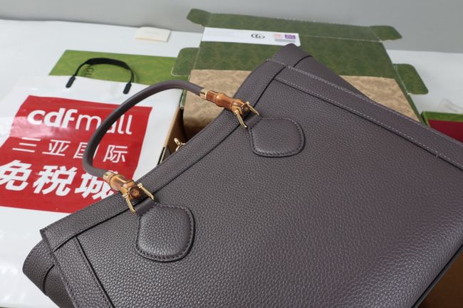 Gucci Bamboo Tote medium bag A005YB gray