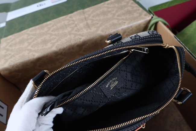Gucci Borsetto medium boston bag canvas 866732 black